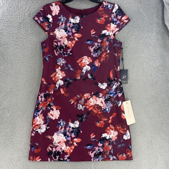 Adrianna Papell Dresses & Skirts - Adrianna Papell Dress Womens 14 Purple Colorful Floral Lined Party Office